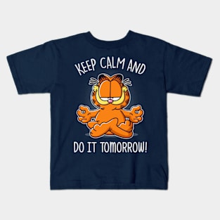 Keep Calm and Do It Tomorrow Kids T-Shirt